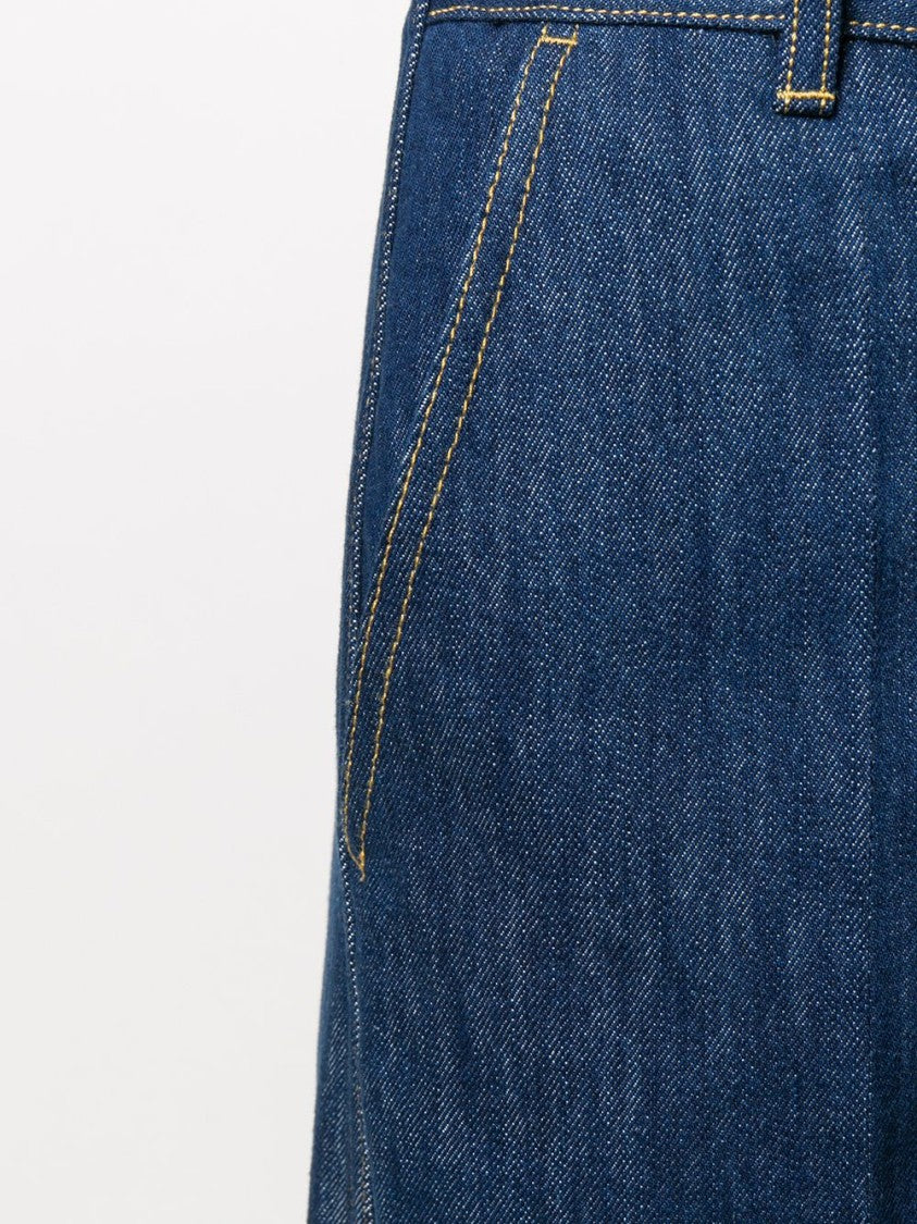 Patou High-Rise Cuffed Jeans