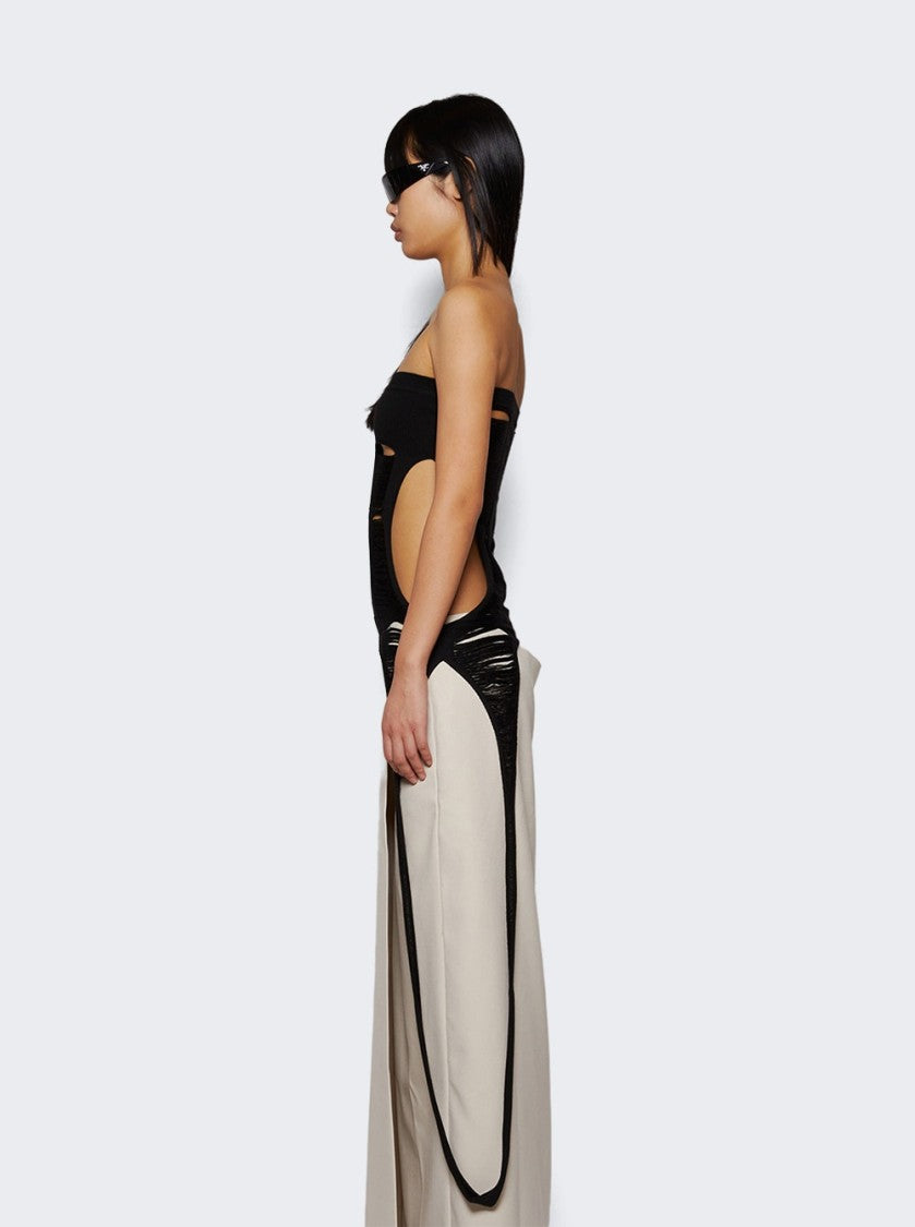 Rick Owens Tanja Long Tank Strapless Top Black