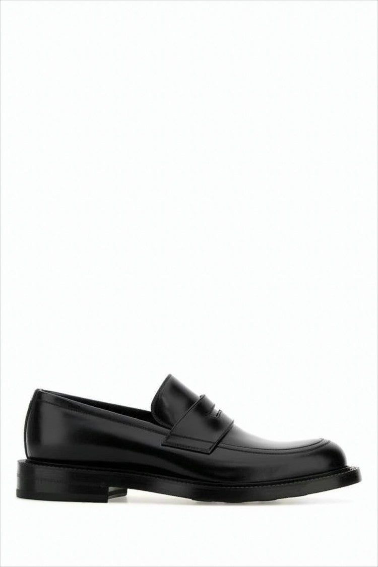 Gucci Polished Calf Leather Loafers With Classic Penny Strap
