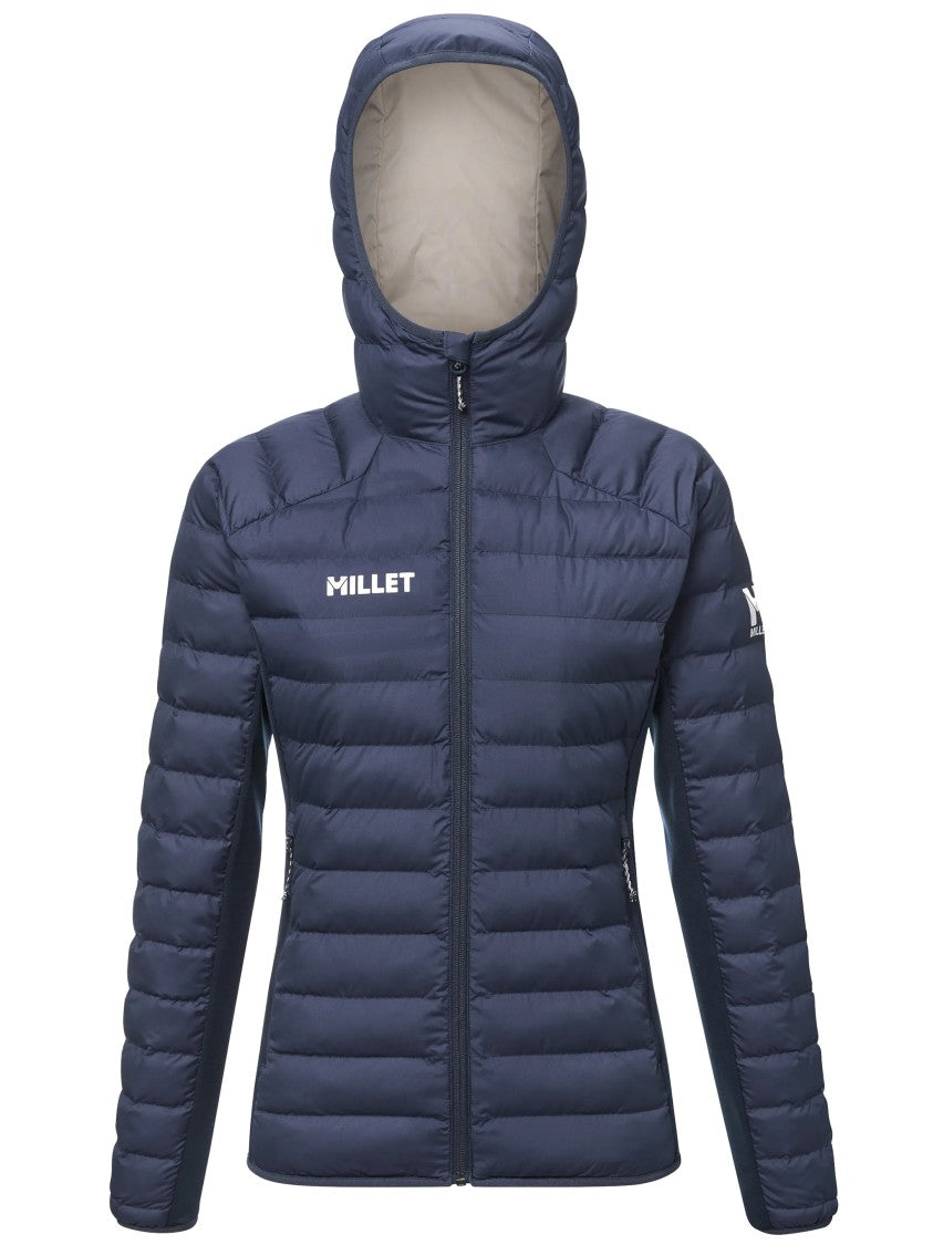 Millet Blue Fitz Roy Warm Quilted Fitted Hoodie
