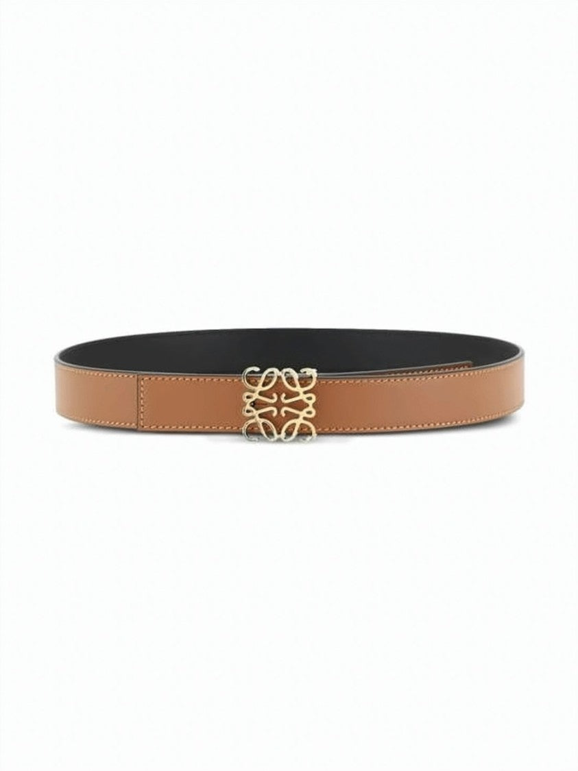 Loewe Slim Brown Calf Leather Belt