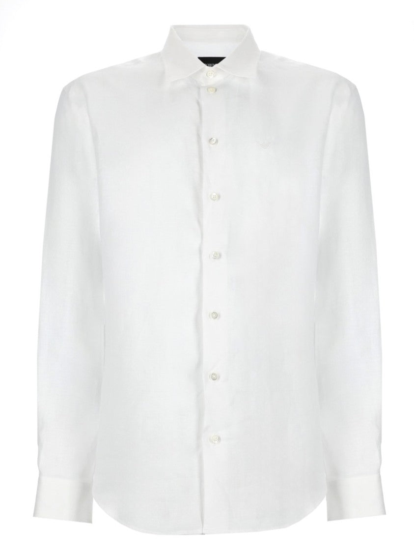 Emporio Armani Pointed Collar Left Chest Shirt