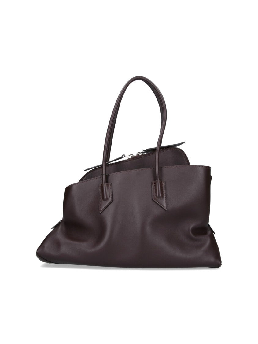 The Attico "La Passeggiata" Medium Shoulder Bag – Brown