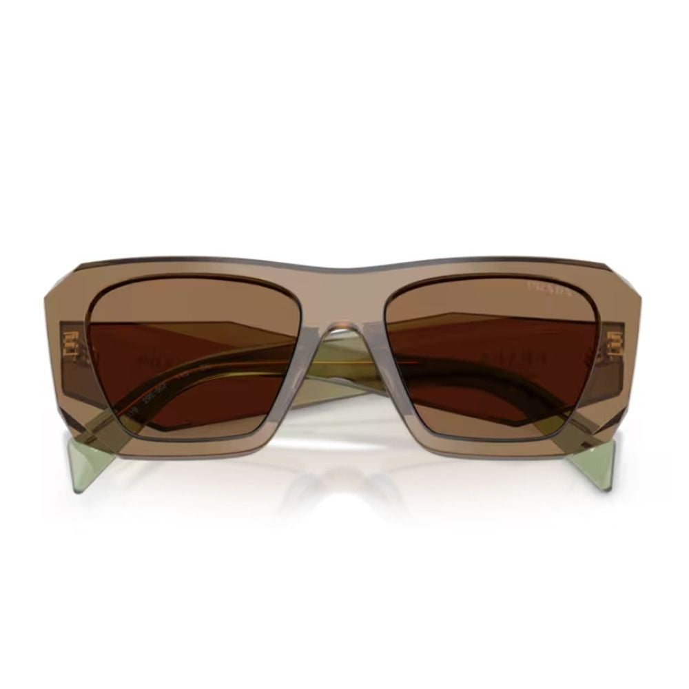 Prada Pr B18s Symbole Oversized Geometric Acetate Sunglasses