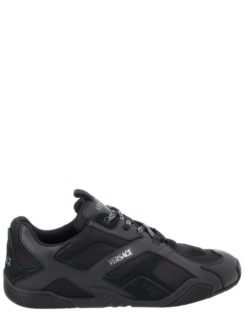 Versace Galaxia Smooth Calf Leather Sneakers