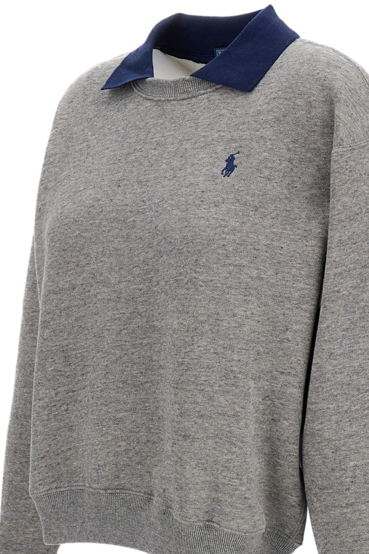 Polo Ralph Lauren Crewneck Sweatshirt With Contrasting Polo Collar