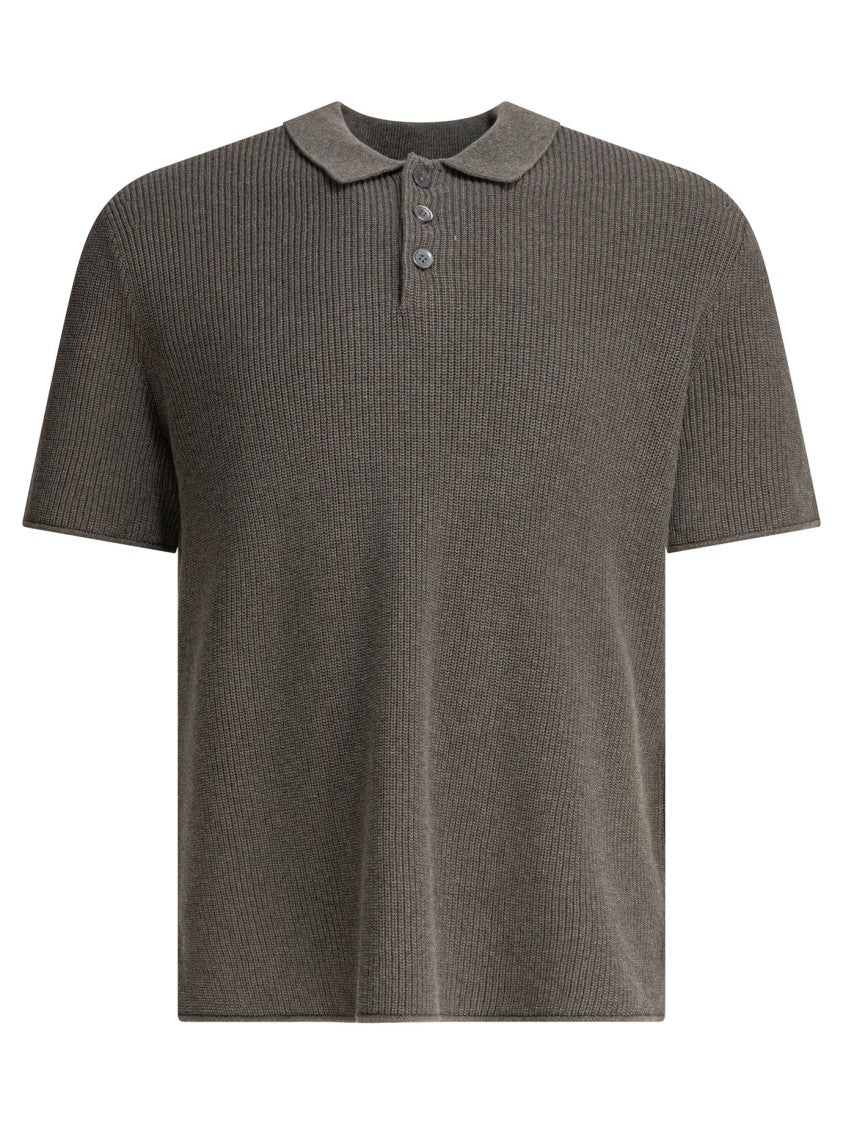 Alex Mill Rolled-Edge Polo Shirt With Mother-Of-Pearl Buttons