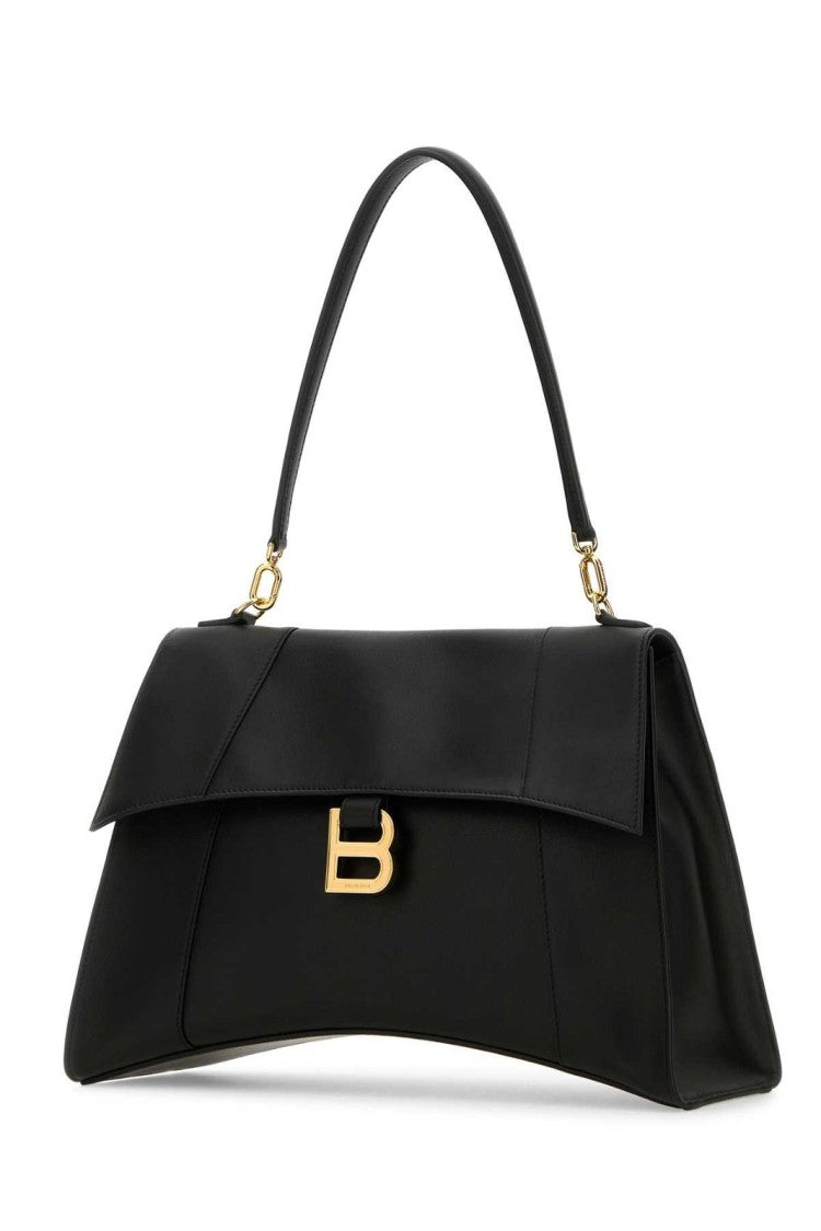 Balenciaga Structured Black Minimalist Bag With Clean Lines