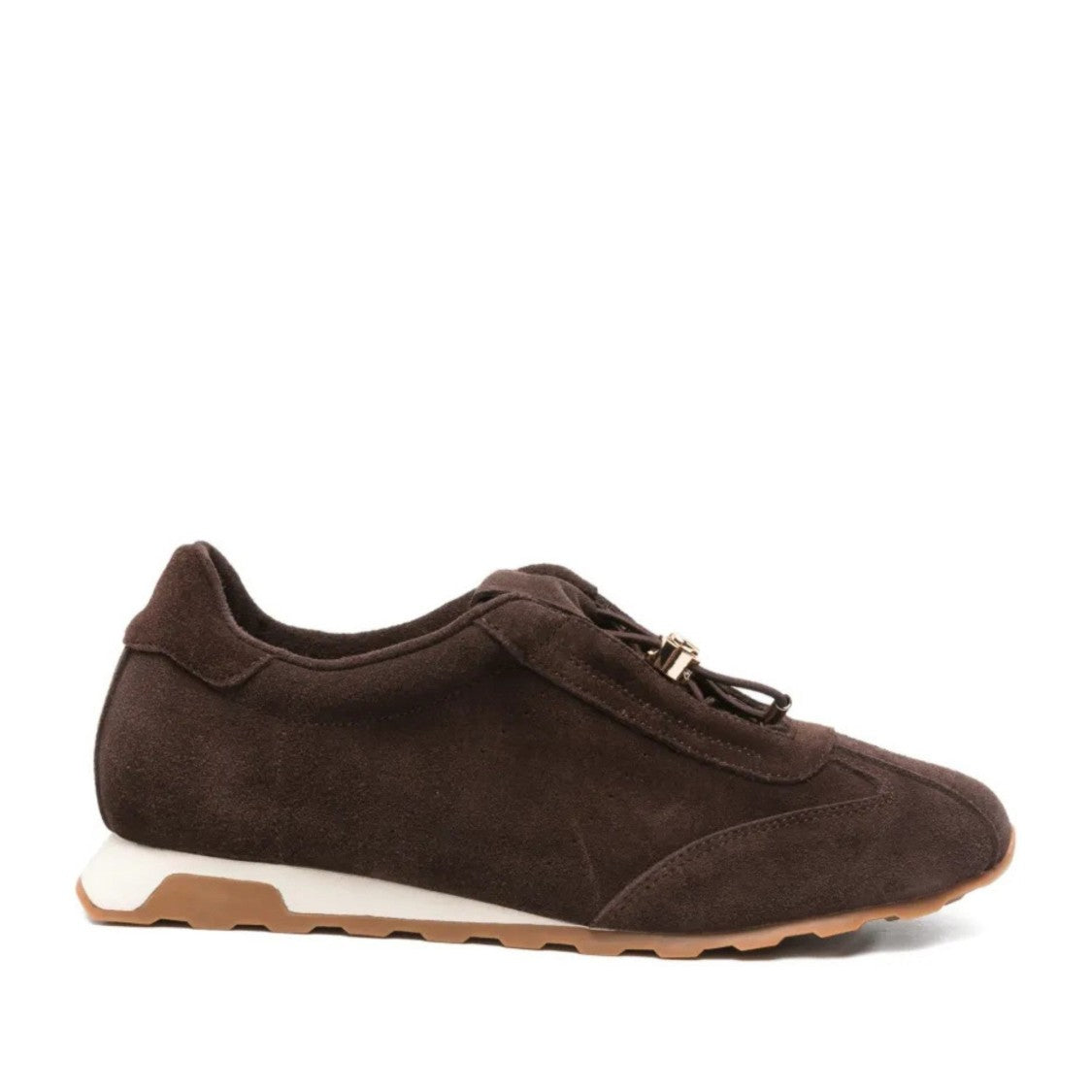 Adrianna Feretti Brown Wedge Suede Sneakers