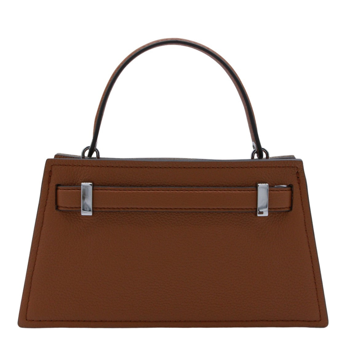 Tory Burch Trapezoidal Structured Handbag With Silver-Tone Closure