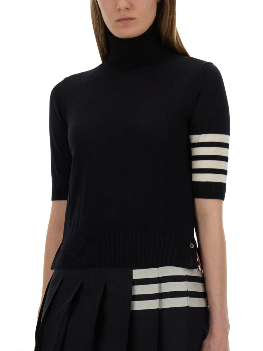 Thom Browne "4-Bar Turtleneck" Jersey