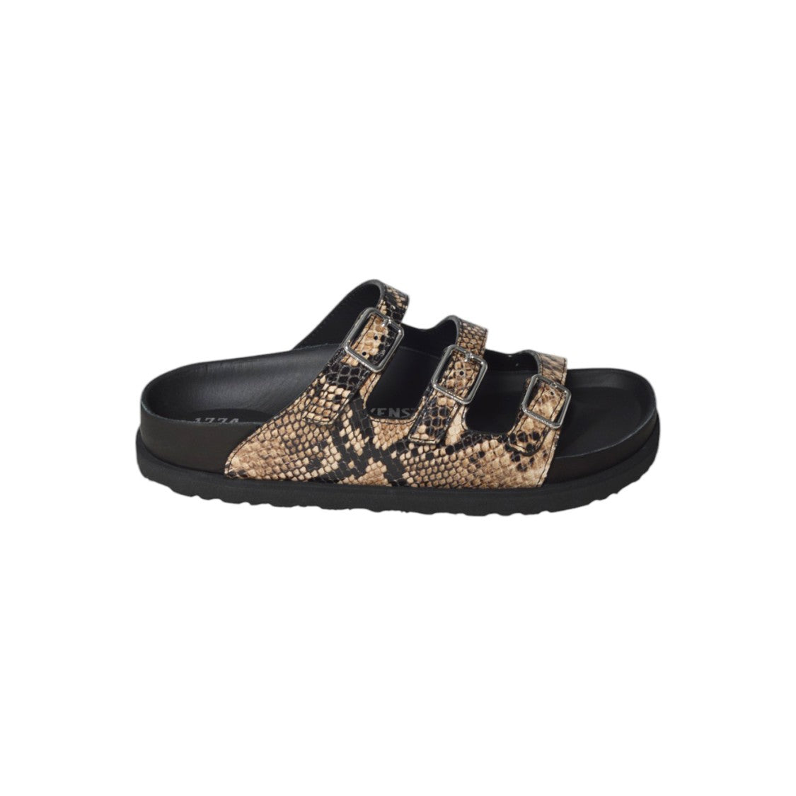 Birkenstock Florida Sandals In Python Leather Beige 1774