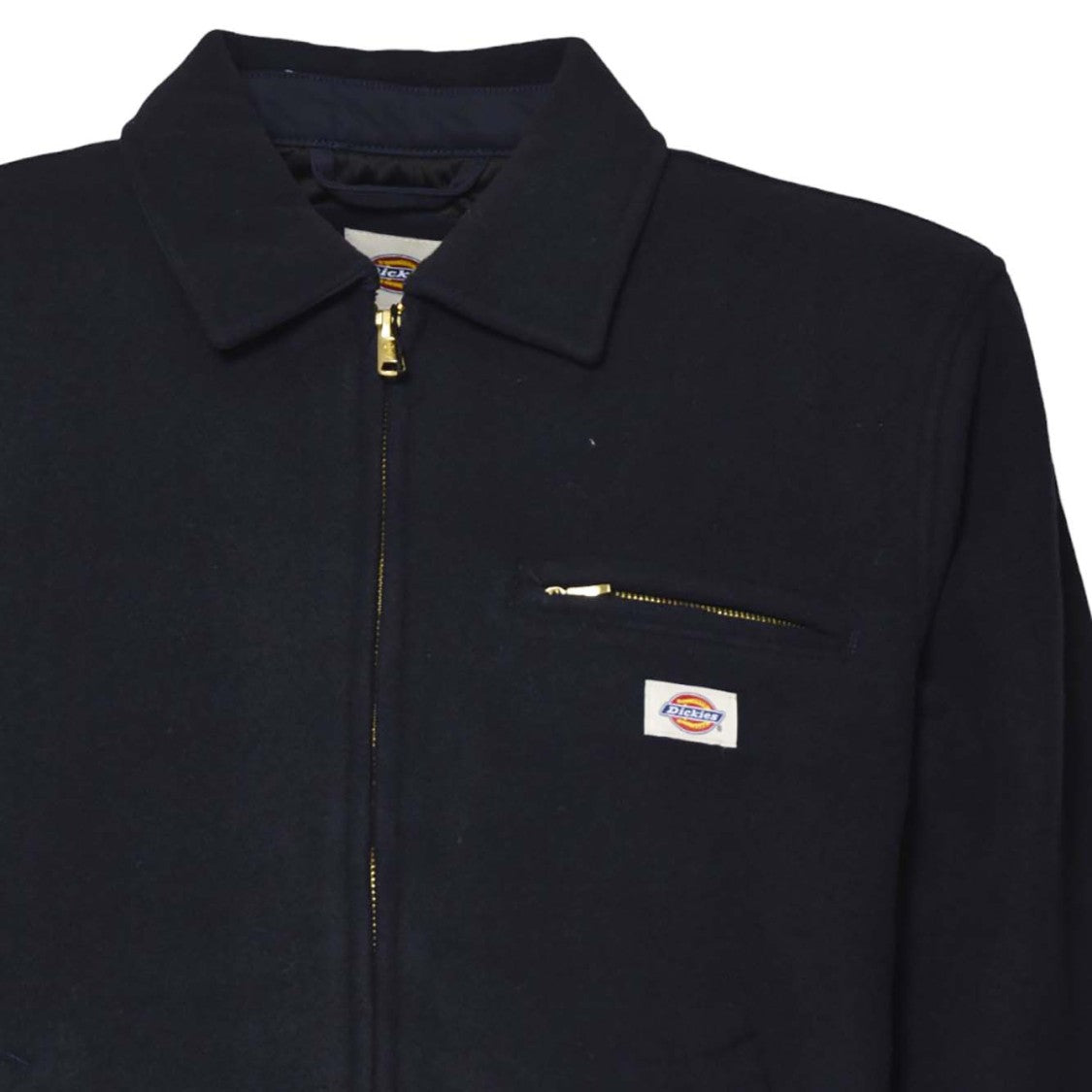 Dickies Classic Zip-Front Casual Jacket With Pointed Collar
