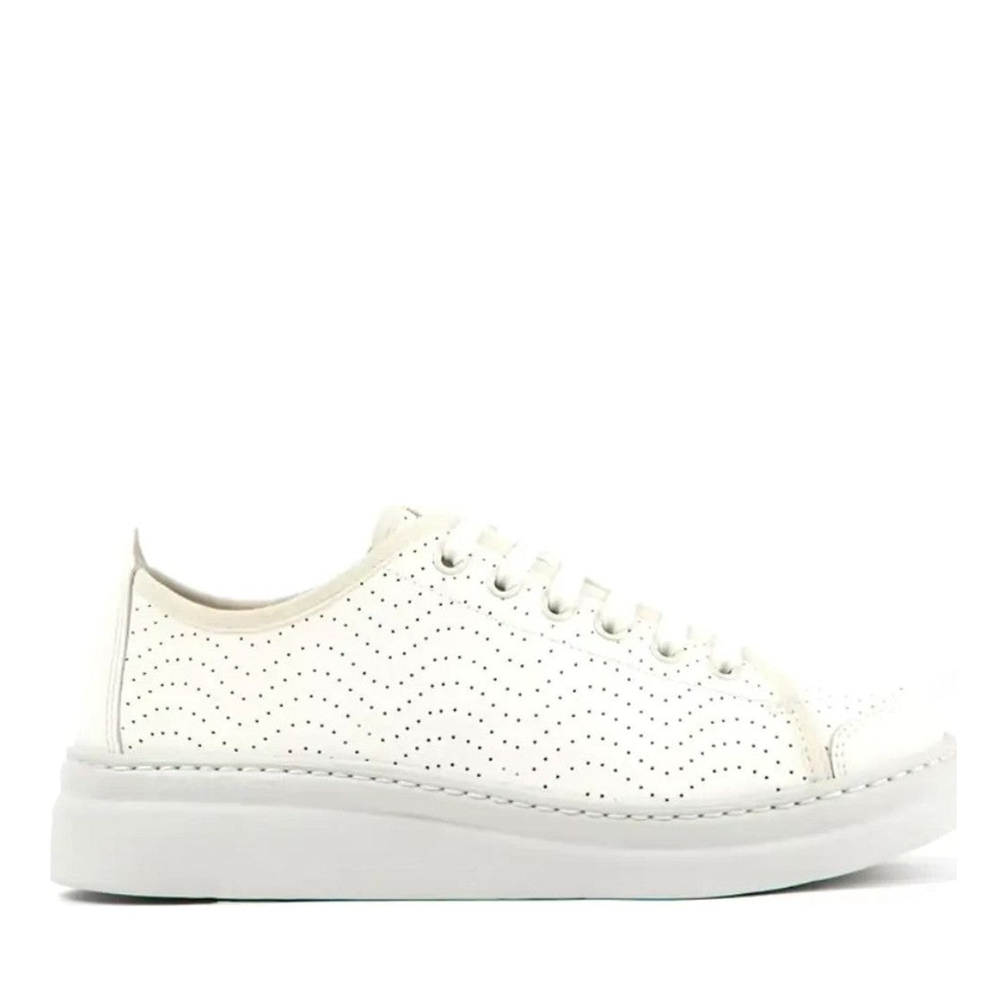 Camper Strobel White Perforated Leather Sneakers