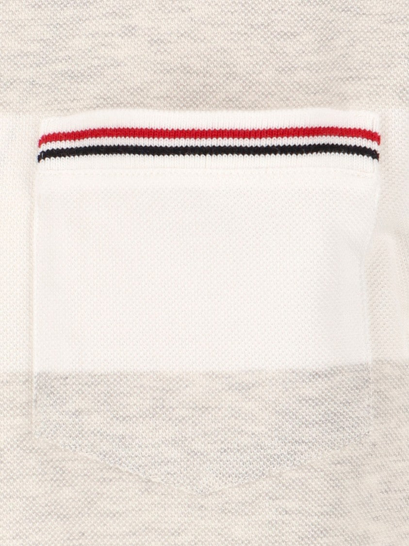 Thom Browne "Rugby Stripe" T-Shirt – Off-White