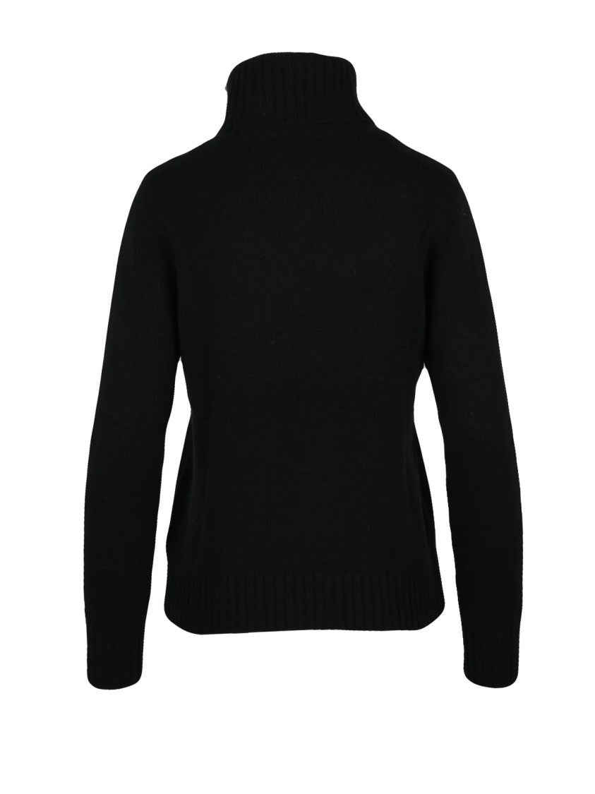 Lauren Ralph Lauren High Neck Sweater With Raised Embroidery Detail