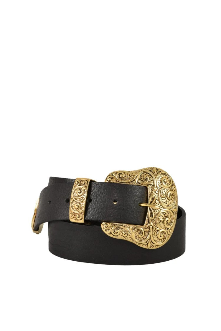 B-Low The Belt B-Low The Belt High Leather Belt - Black/Gold