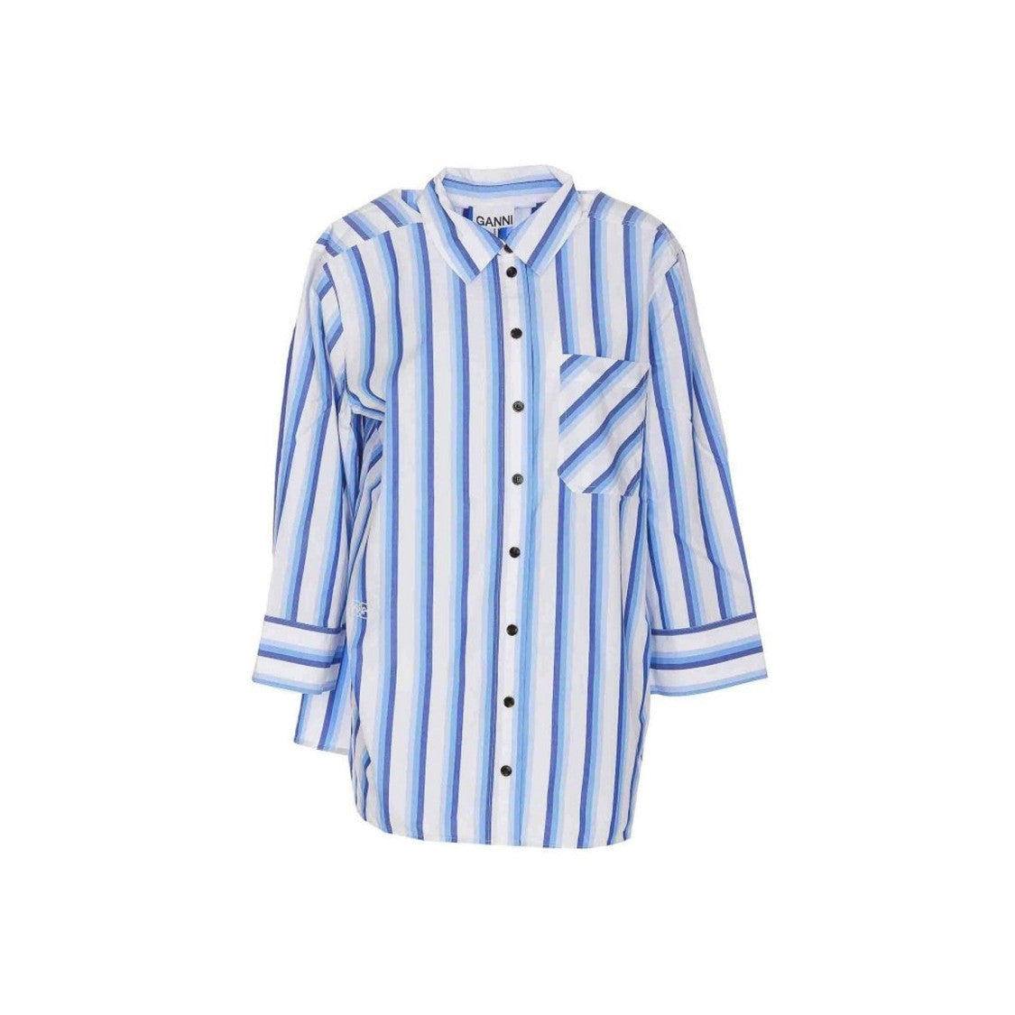Ganni Cotton Striped Shirt