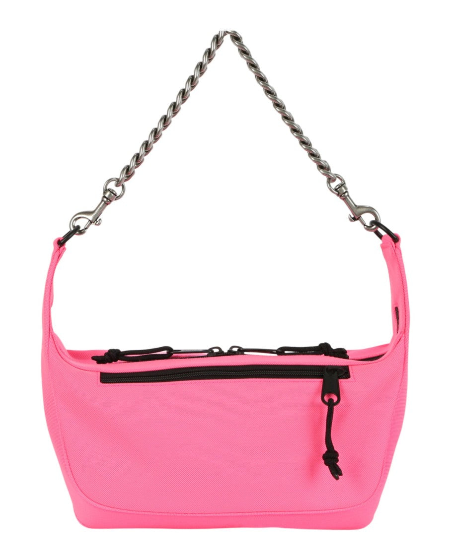 Balenciaga Chain-Link Shoulder Bag With Two Zip Pockets And Removable Strap