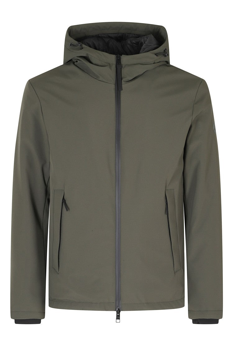 People Of Shibuya Green Kita Soft Shell Technical Polyester Jacket