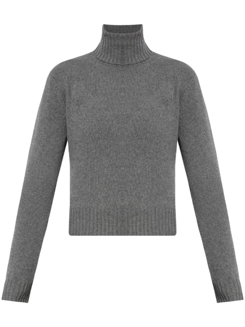 Ami Paris High Neck Cashmere Blend Sweater