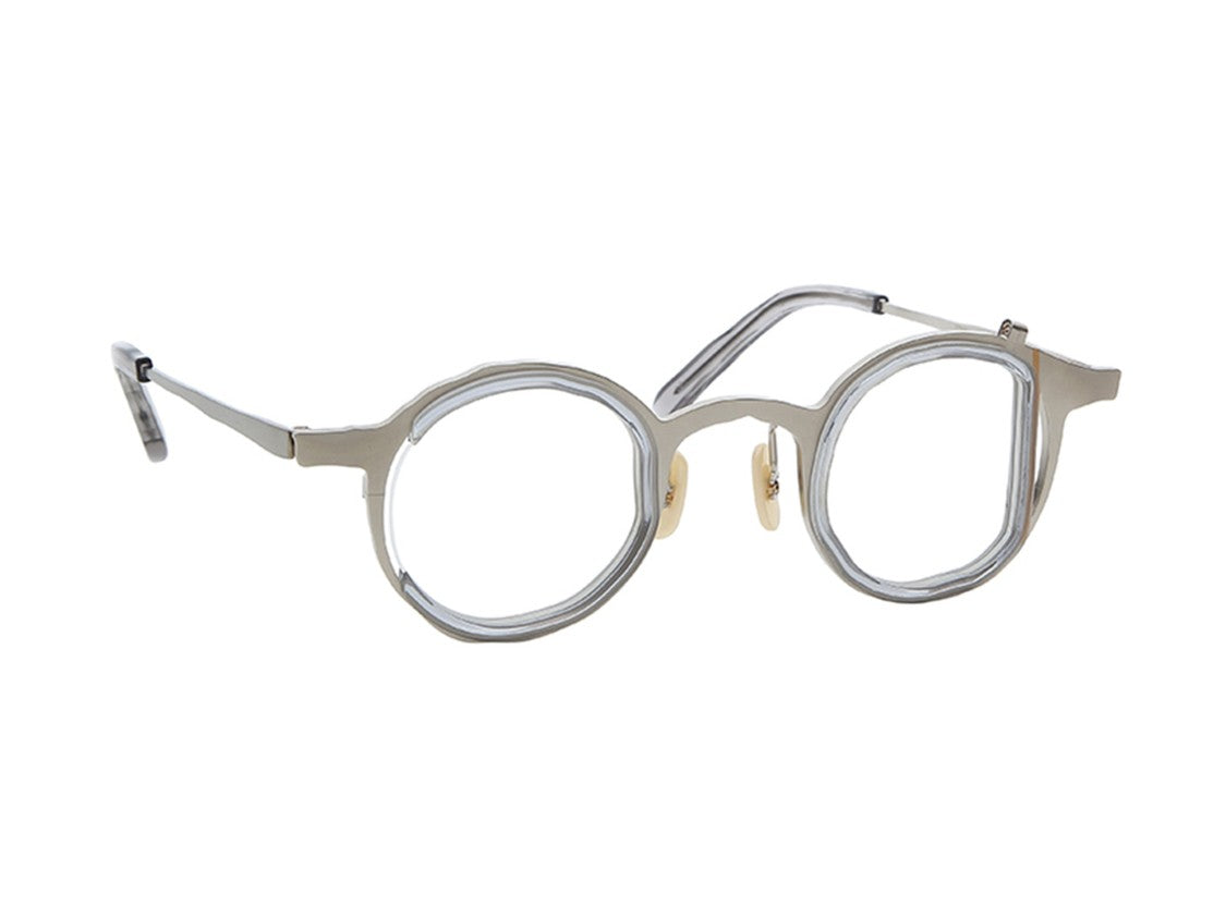 Masahiro Maruyama Clear Mm-0077 Irregular Round Titanium Eyeglasses