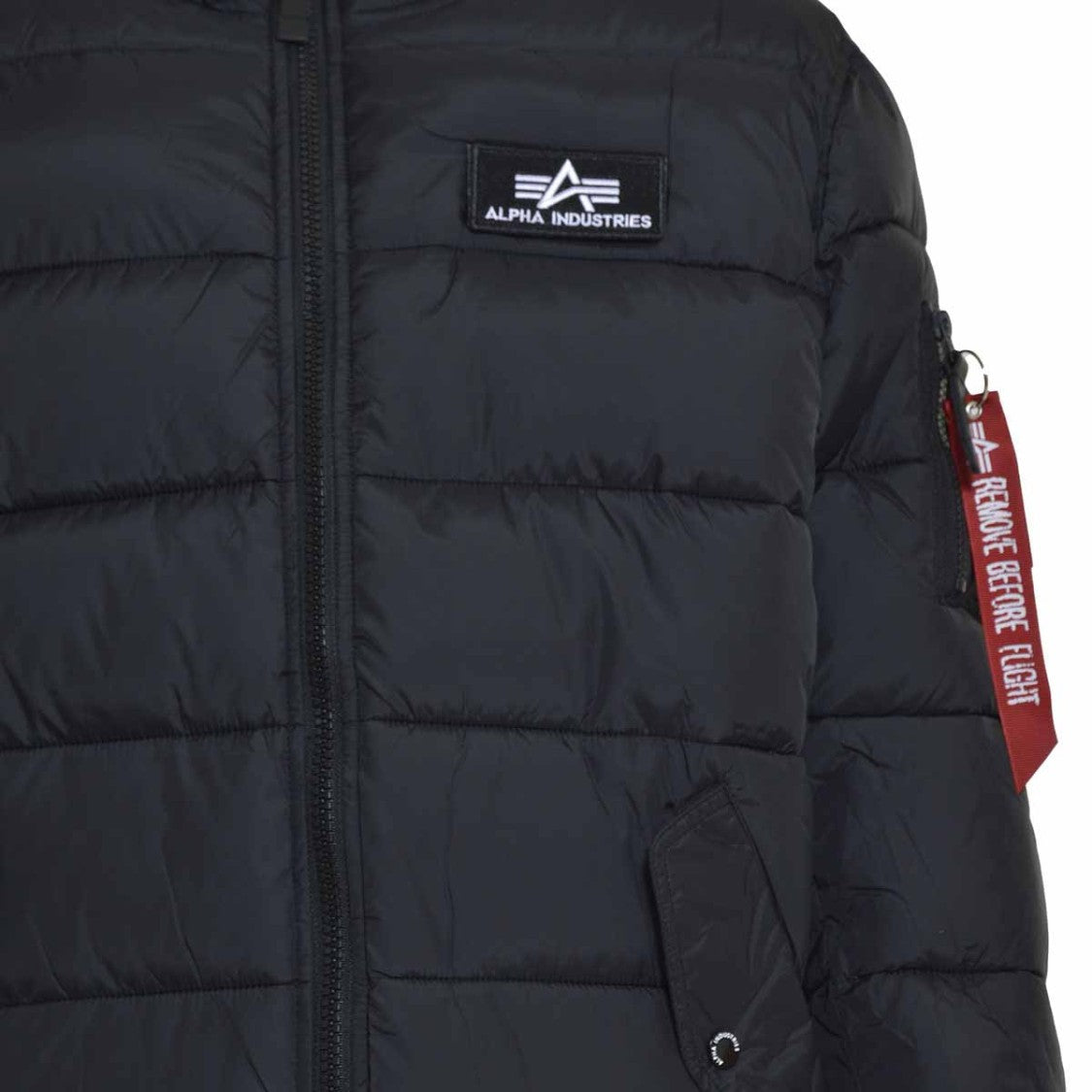 Alpha Industries Short Black Puffer Jacket