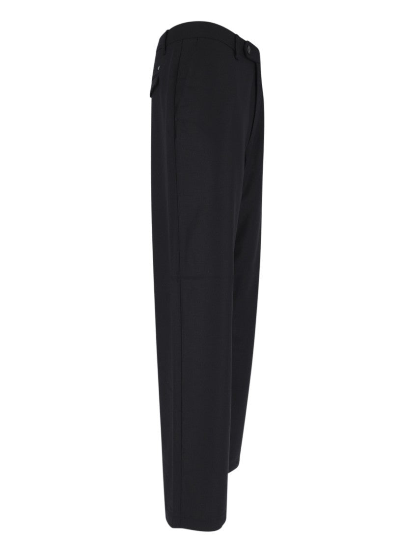 Closed Black Wool-Blend Fairport Straight-Leg Pants