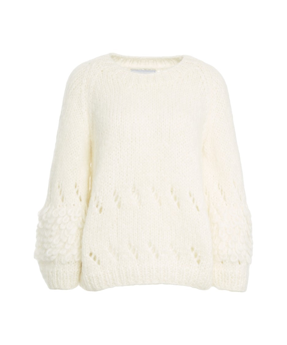 Dawn X Dare Intricate Knit Oversized Flora Sweater