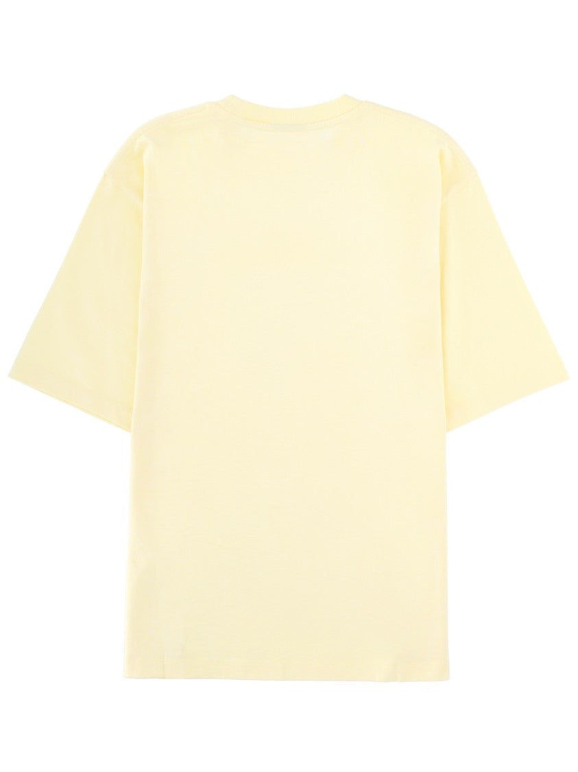 Dsquared2 Pastel Yellow Summer Vintage Graphic T-Shirt
