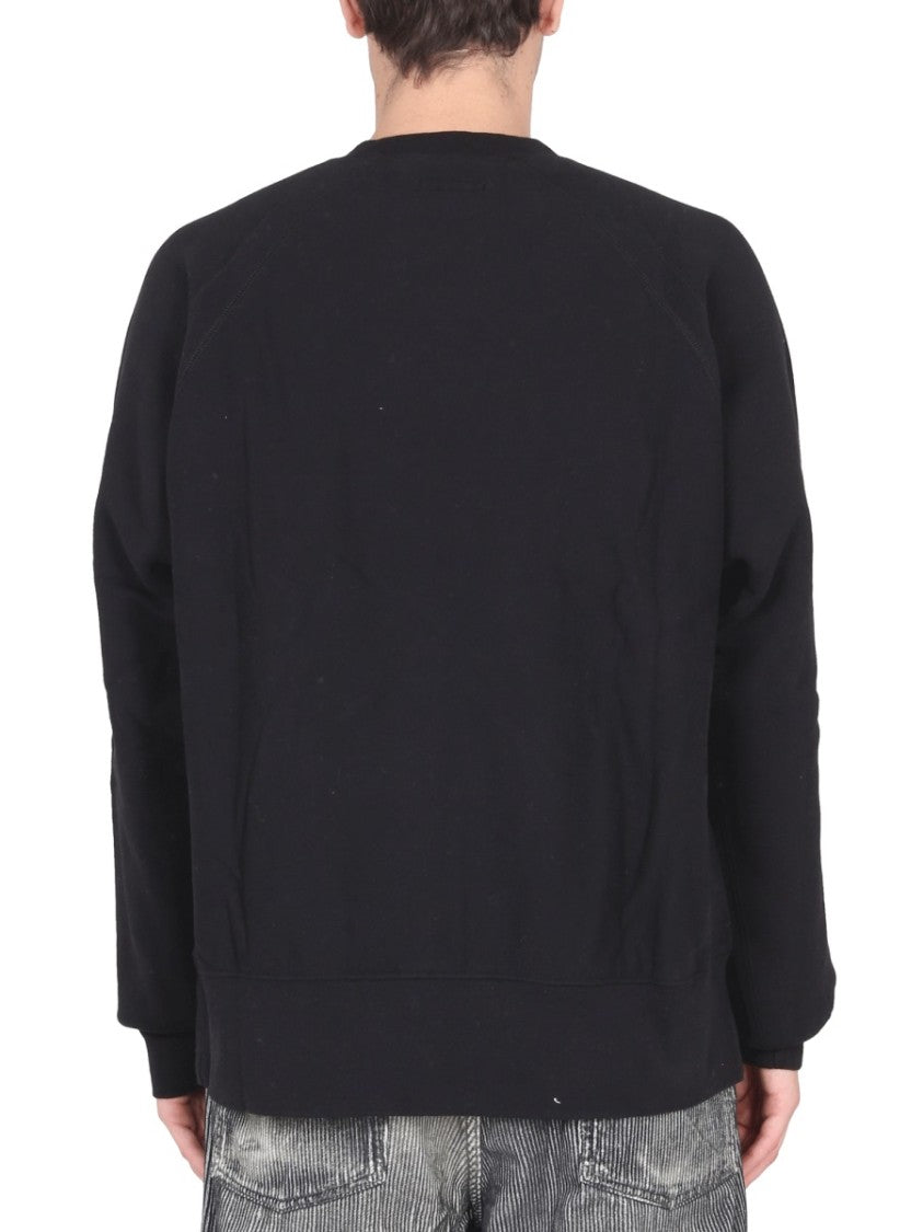 Engineered Garments Minimalist Crewneck Sweatshirt With Raglan Sleeves