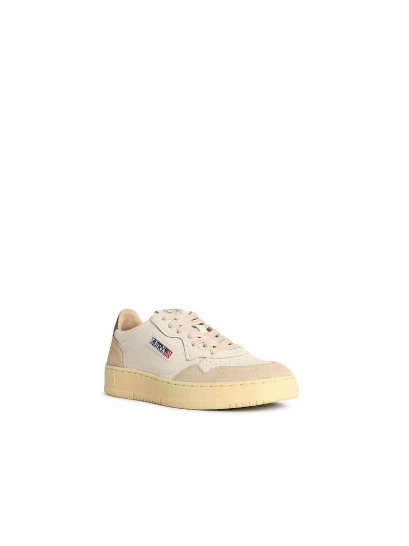 Autry Medalist Low' White Leather Sneakers