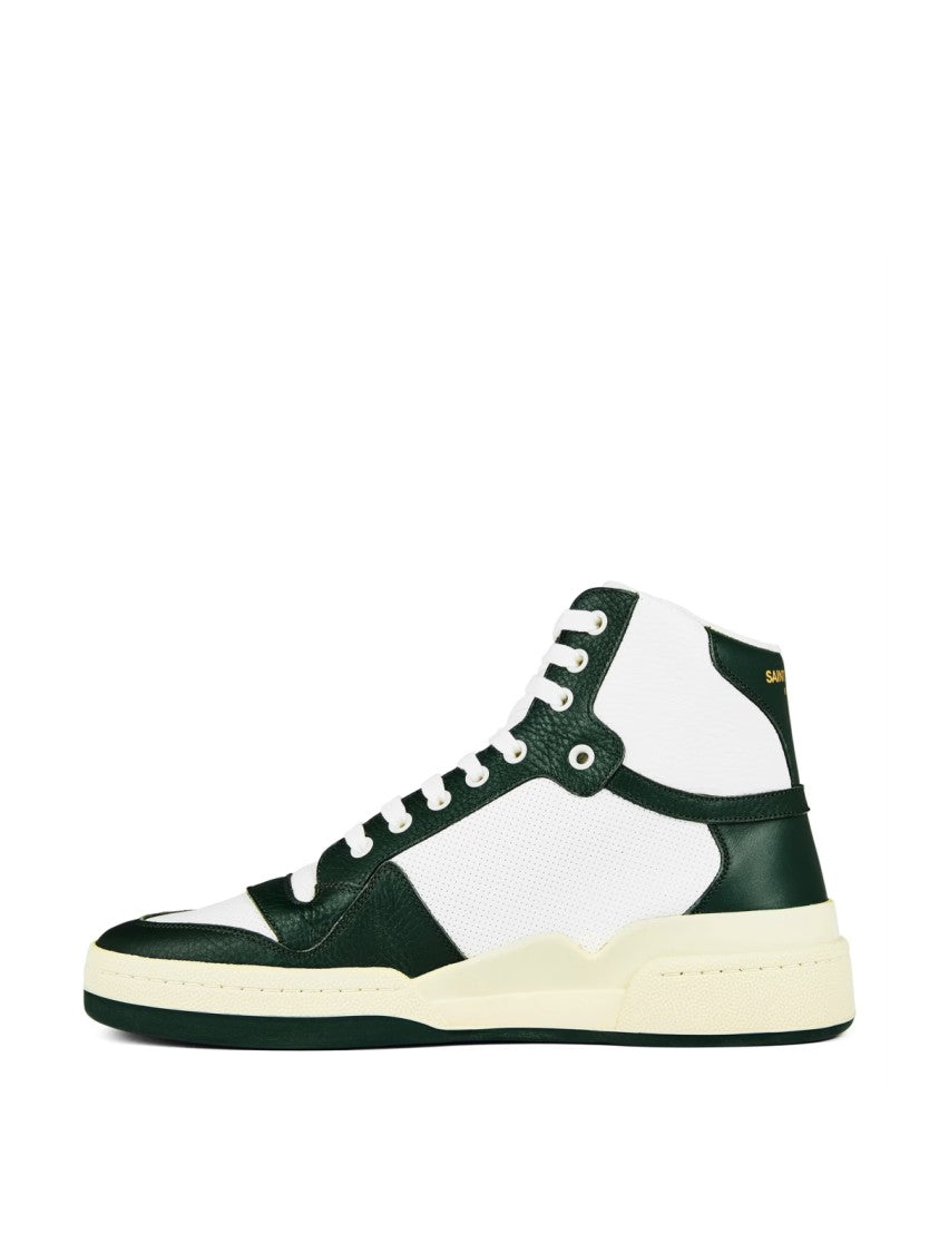 Saint Laurent Sl/24 Logo Mid-Top Sneakers