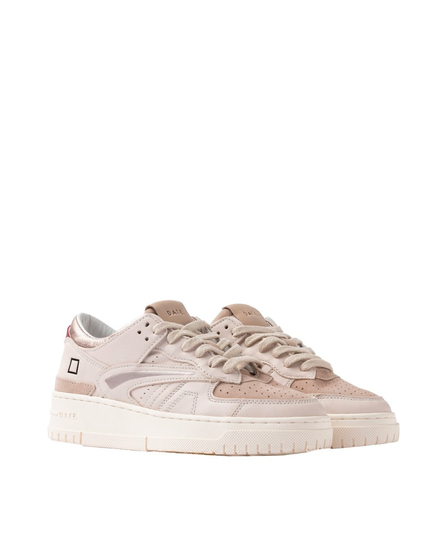 D.A.T.E Torneo Shiny Ivory Sneaker