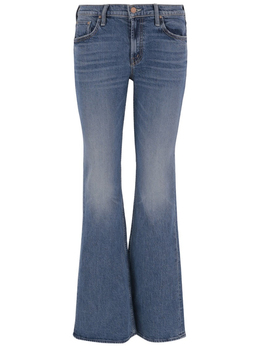 Mother Flared Leg Jeans With Classic Five-Pocket Design