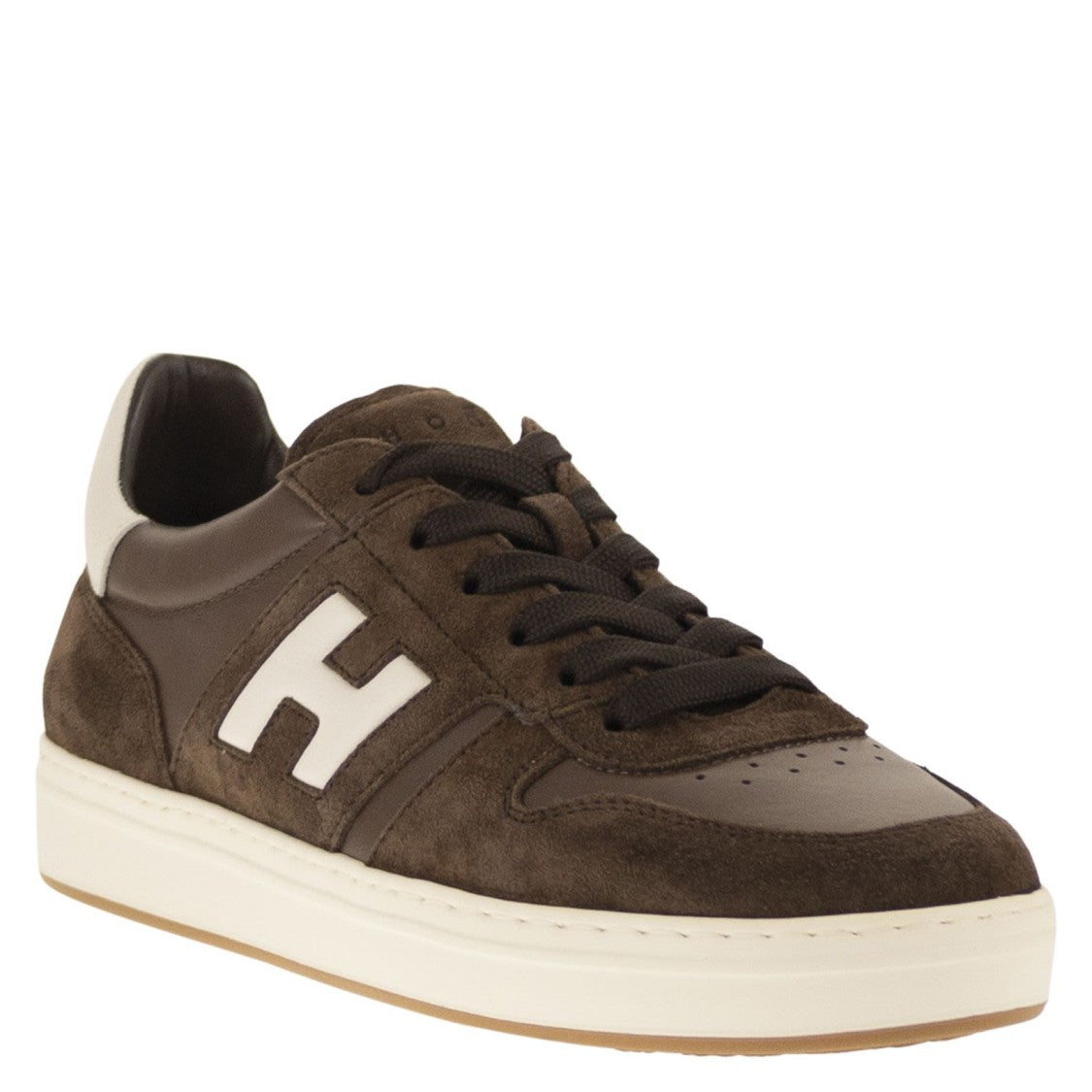 Hogan Lace-Up Sneakers With Iconic 'H' Logo And Elevated Sole