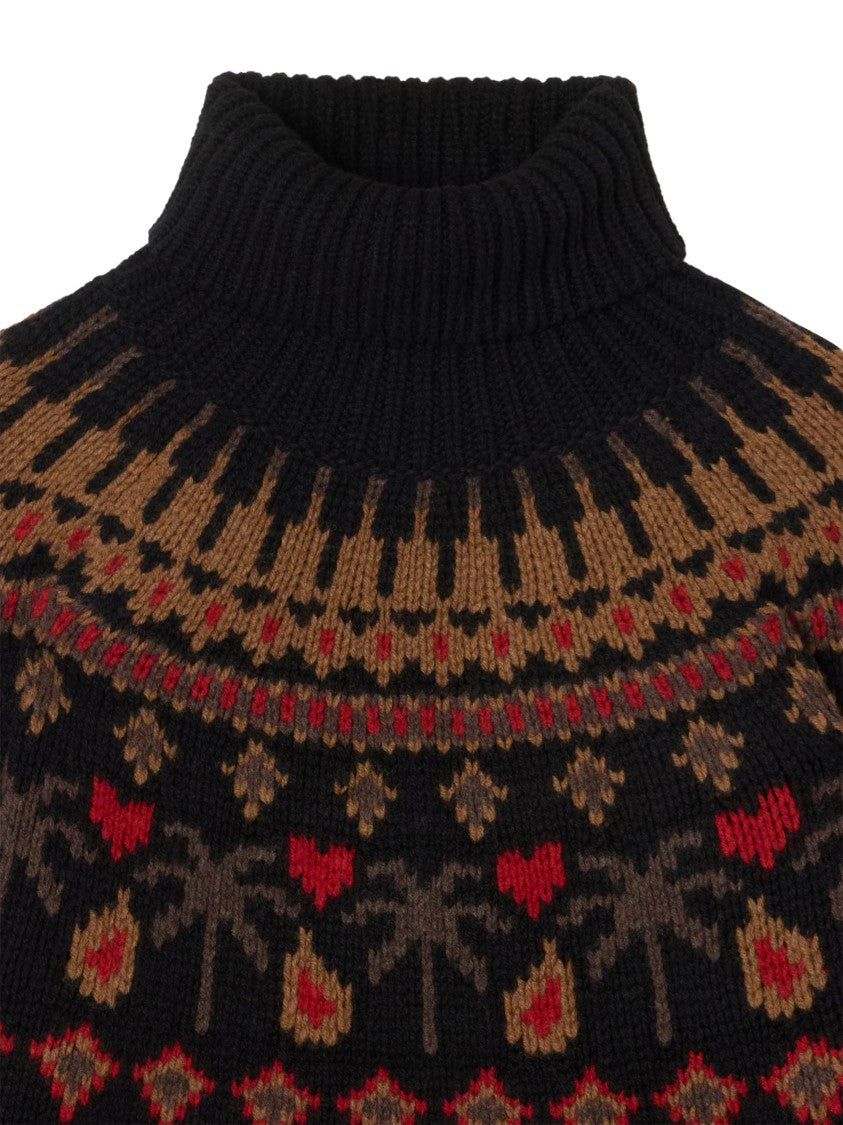 Alanui Sweet Winter Turtleneck Patterned Sweater