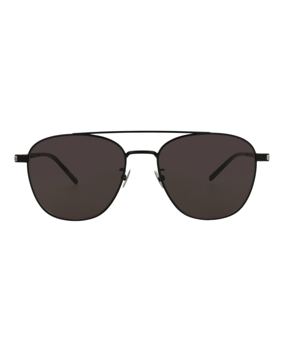 Saint Laurent Aviator-Frame Metal Sunglasses