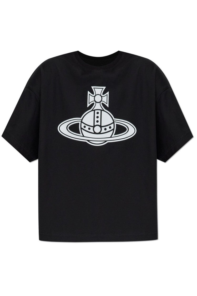 Vivienne Westwood Classic Black T-Shirt With Fitted Silhouette