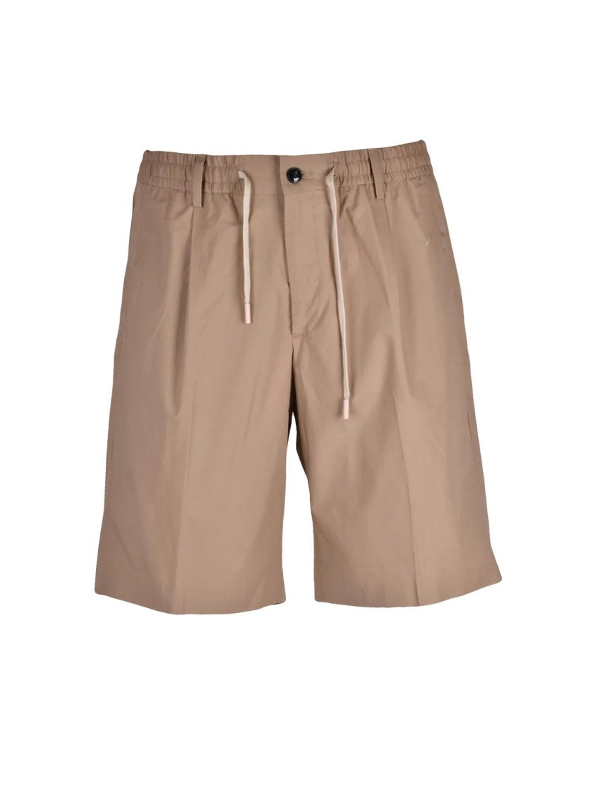 Daniele Alessandrini Beige Cotton Elastane Men Bermuda Shorts