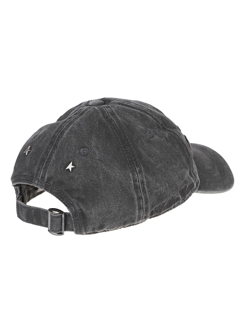 Golden Goose Grey Cotton Journey Baseball Hat