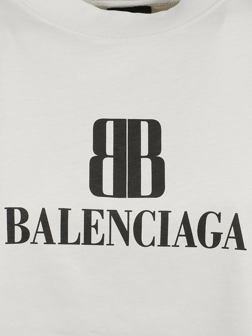 Balenciaga Cropped Vintage Jersey T-Shirt