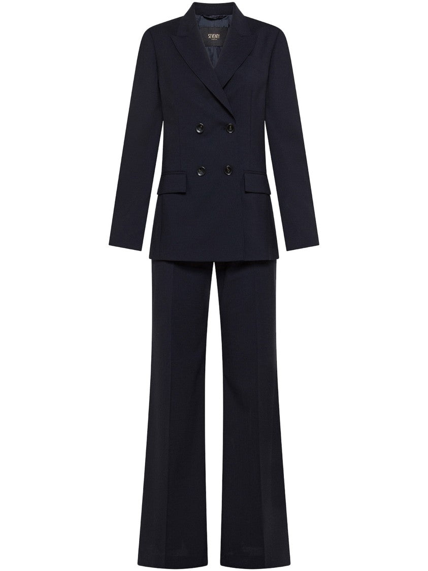 Seventy Venezia Double-Breasted Blazer Straight-Leg Suit
