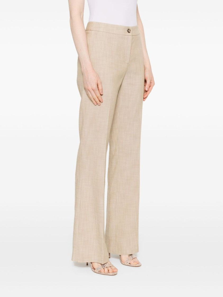 Pinko Flared Trousers With Front Button