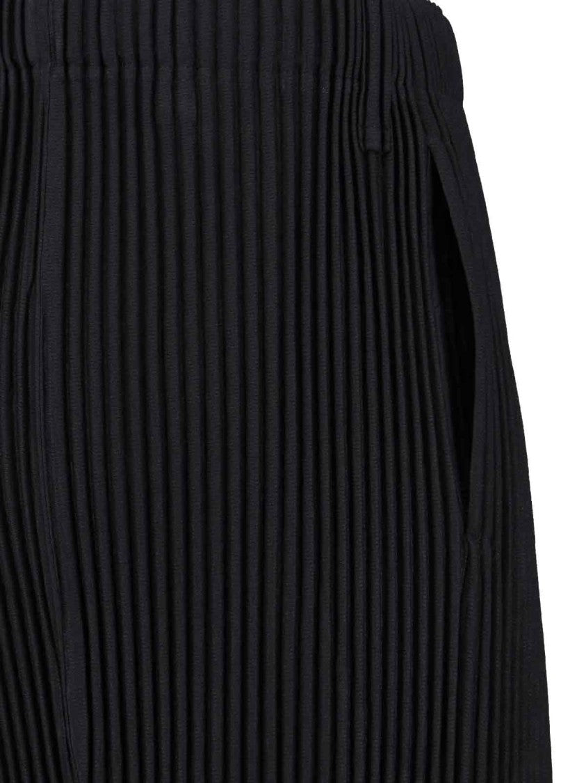 Homme Plissé Issey Miyake "Compleat Trousers" Pleated Pants – Dark Grey
