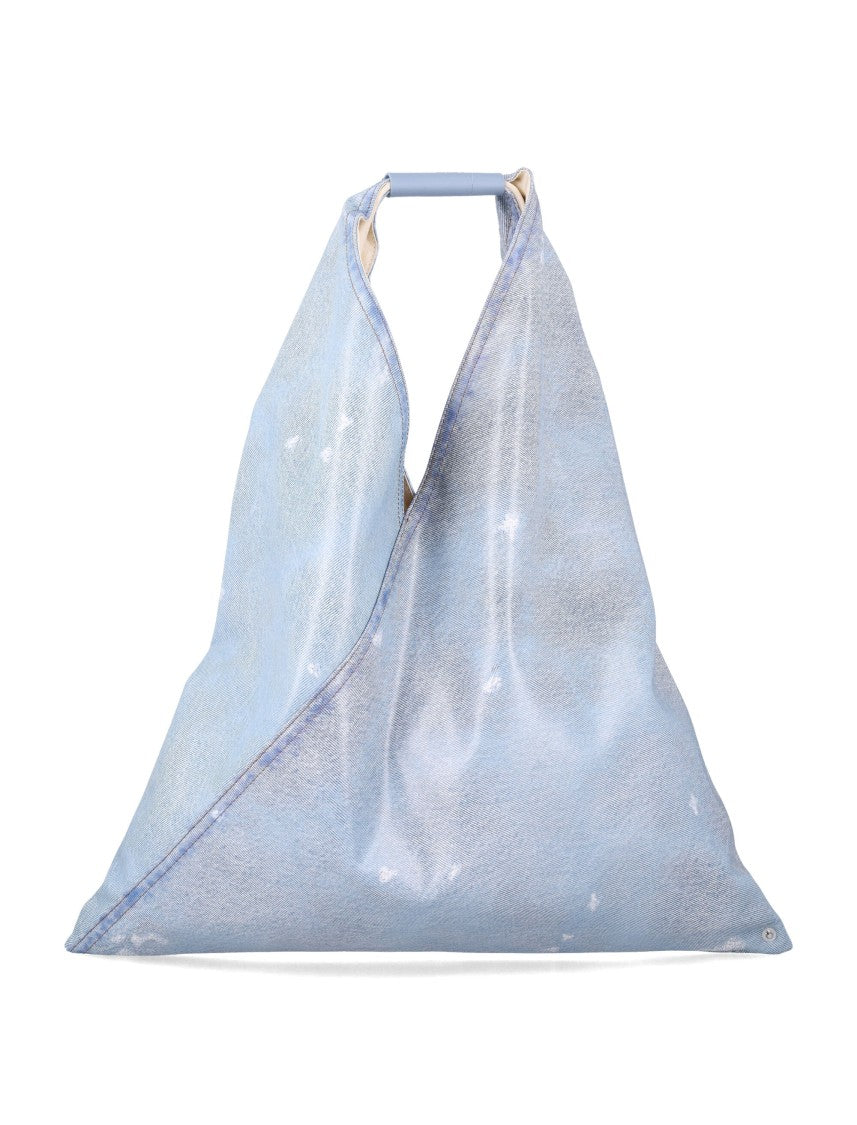 Mm6 By Maison Margiela Light Blue Classic Japanise Handbag