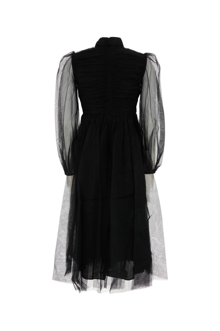 Zimmermann Fitted Bodice Dress With Bow Tie Neckline