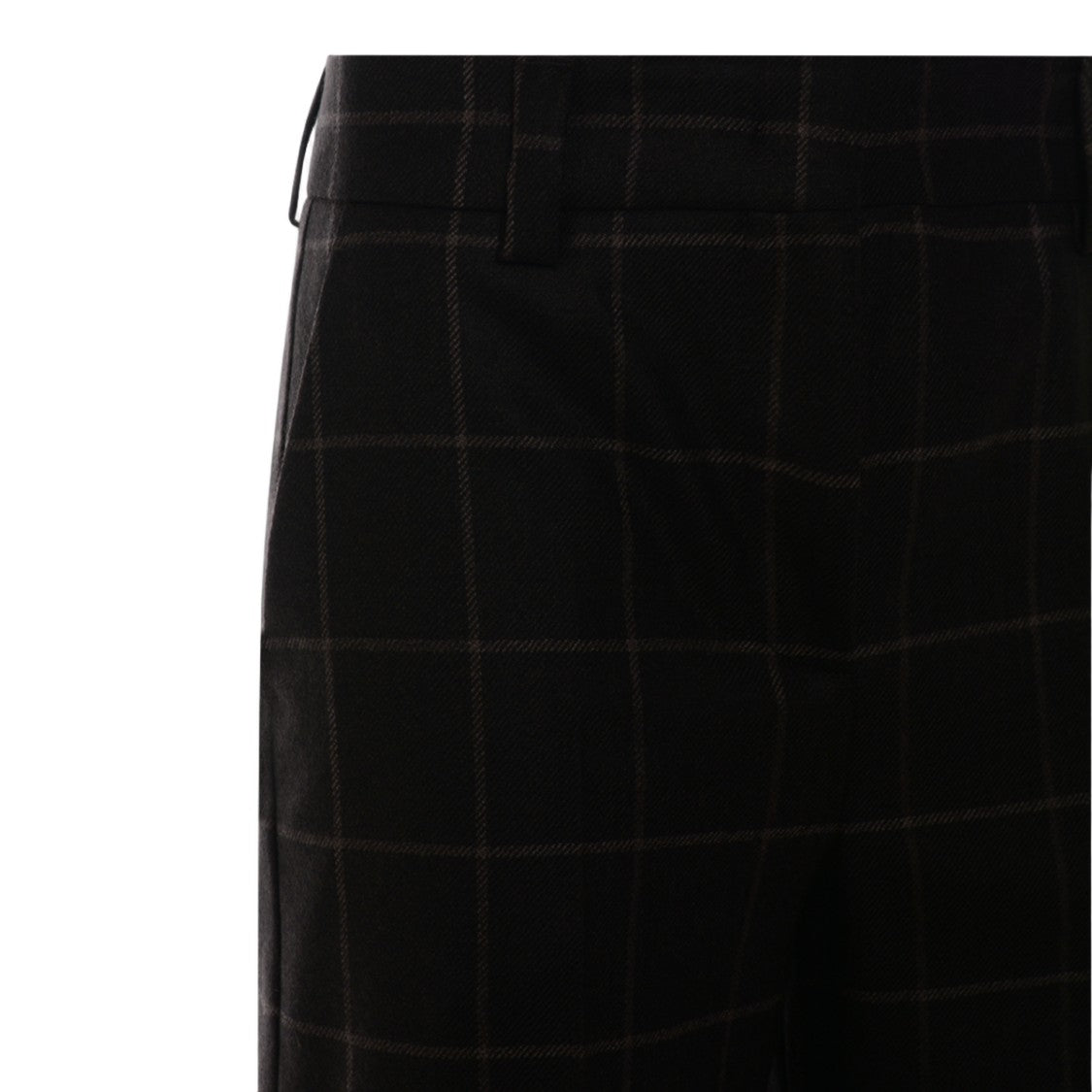 Incotex Straight-Leg Trousers With Subtle Checkered Pattern