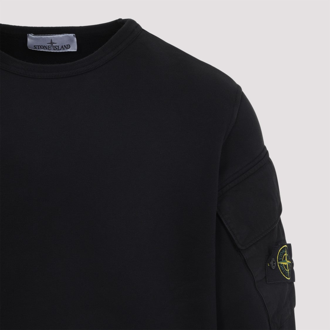 Stone Island Black Juniper Cotton Sweatshirt