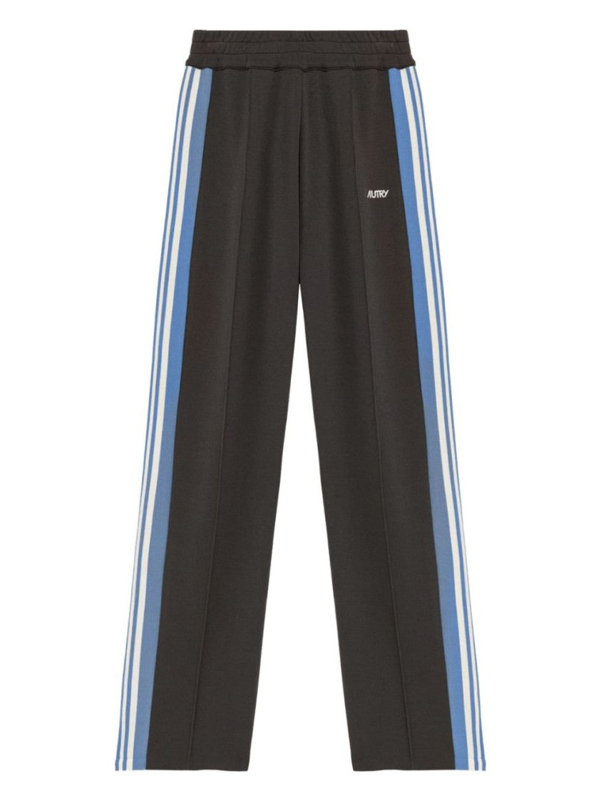 Autry Relaxed-Fit Joggers With Light Blue Side Stripes